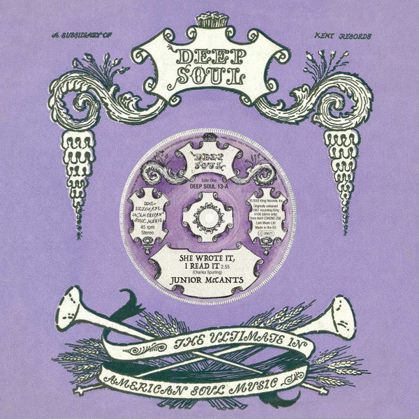 Junior McCants / Johnny Soul : She Wrote It, I Read It / Fall In These Arms Of Mine (7", RM)