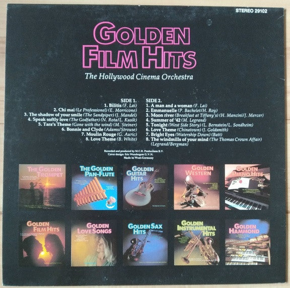 The Hollywood Cinema Orchestra : Golden Film Hits (LP)
