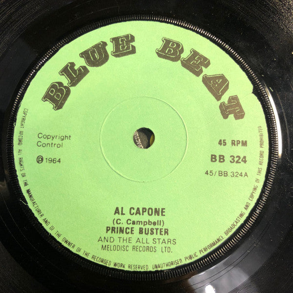 Prince Buster's All Stars : Al Capone (7", RP,  Gr)