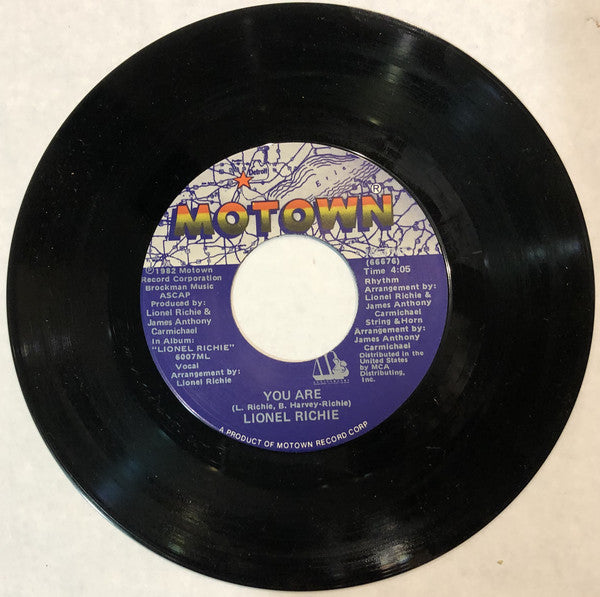 Lionel Richie : You Are (7", Single)