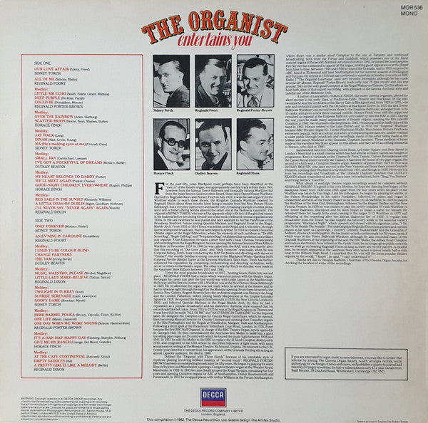 Various : The Organist Entertains You (LP, Comp, Mono)