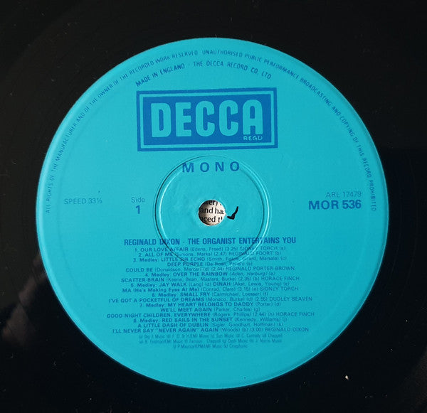 Various : The Organist Entertains You (LP, Comp, Mono)