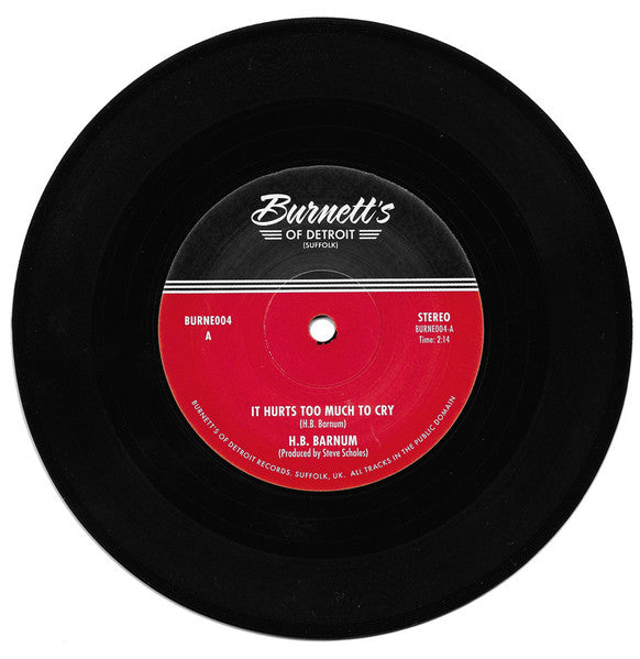 H.B. Barnum / Betty O'Brien : It Hurts Too Much To Cry / She'll Be Gone (7", Single, RE)