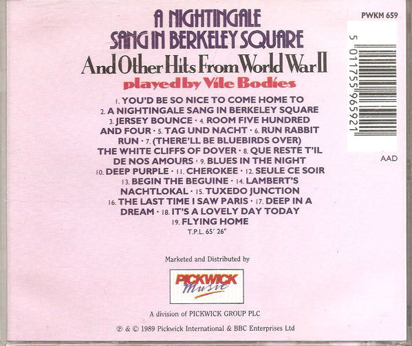 Tanzorchester 'Vile Bodies' : Sandy Forbes Presents 'A Nightingale Sang In Berkeley Square' And Other Hits From World War II (CD)