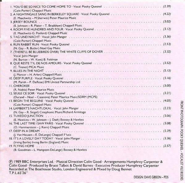 Tanzorchester 'Vile Bodies' : Sandy Forbes Presents 'A Nightingale Sang In Berkeley Square' And Other Hits From World War II (CD)