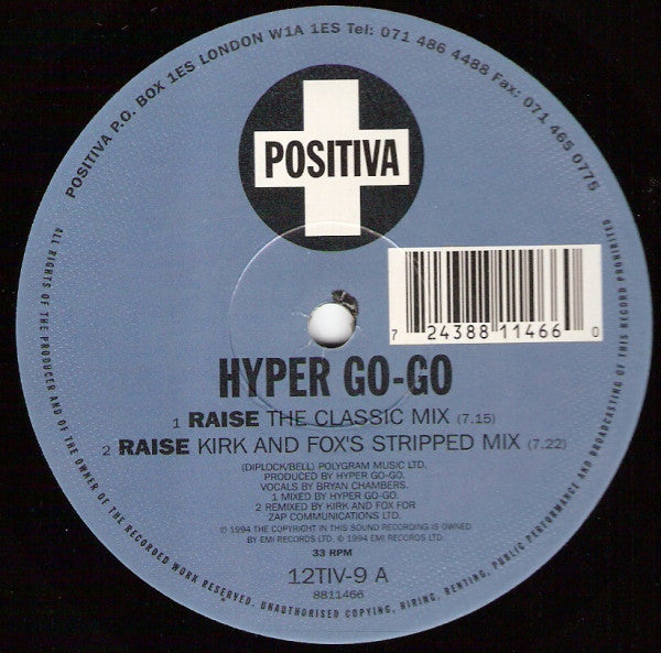 Hyper Go Go : Raise (12")