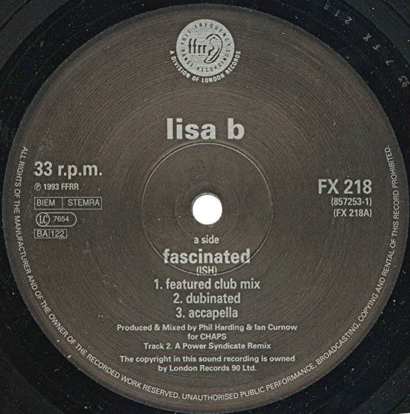 Lisa B : Fascinated (12")