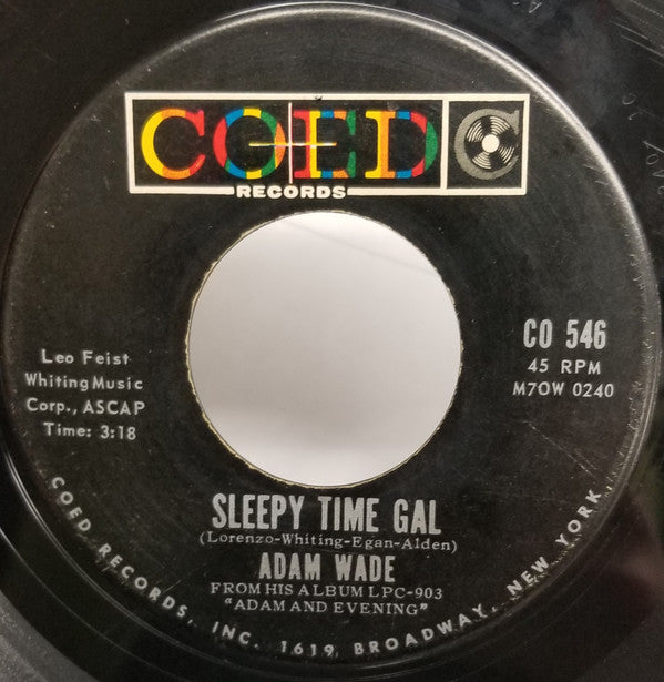 Adam Wade (2) : Take Good Care Of Her / Sleepy Time Gal (7", Single)