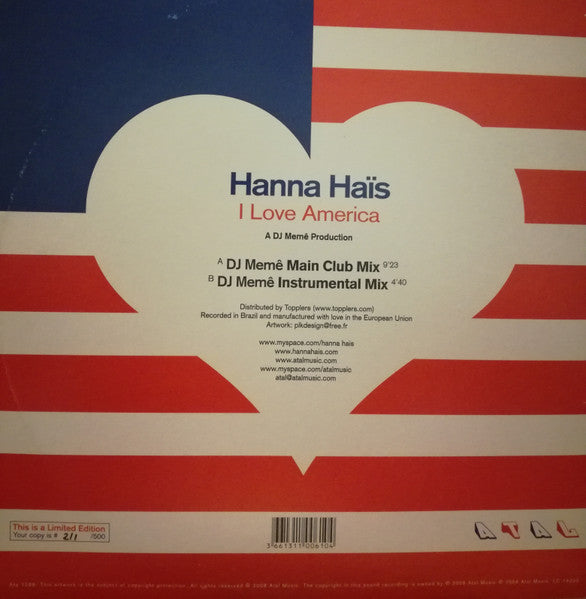 Hanna Haïs : I Love America (12")