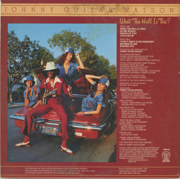Johnny Guitar Watson : What The Hell Is This? (LP, Album, Pit)