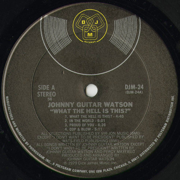 Johnny Guitar Watson : What The Hell Is This? (LP, Album, Pit)