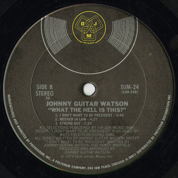 Johnny Guitar Watson : What The Hell Is This? (LP, Album, Pit)