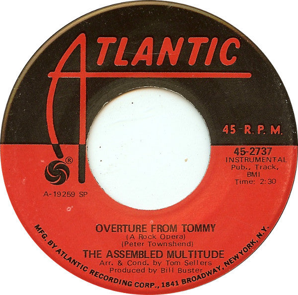 The Assembled Multitude : Overture From Tommy (A Rock Opera) / Mud (7", Single, SP )