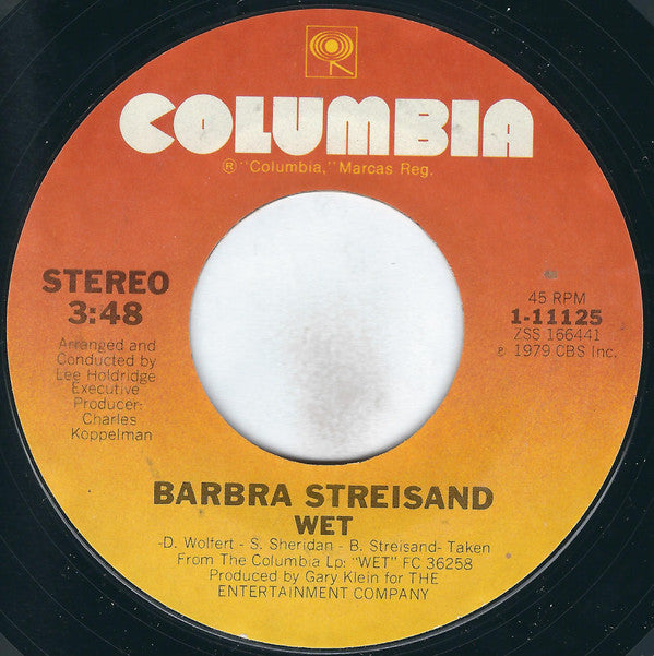 Barbra Streisand / Donna Summer : No More Tears (Enough Is Enough) (7", Styrene, Ter)