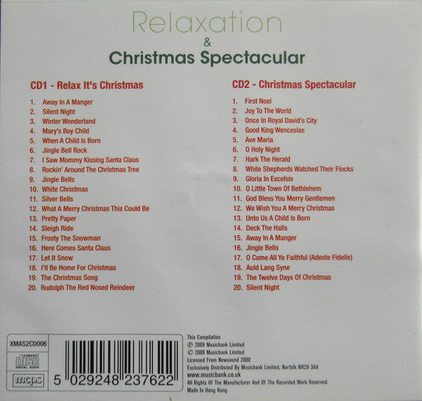 Various : Relaxation & Christmas Spectacular (2xCD, Comp)