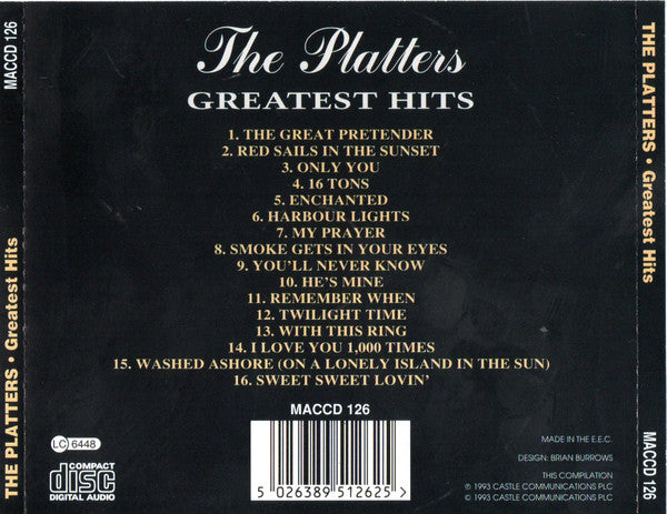 The Platters : Greatest Hits (CD, Comp, RP)