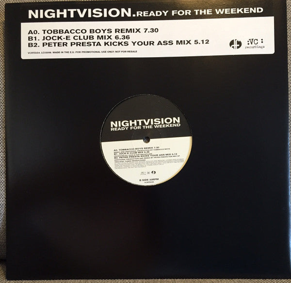 Nightvision : Ready For The Weekend (12", Promo)