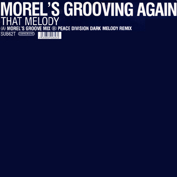 George Morel : Morel's Grooving Again - That Melody (12")