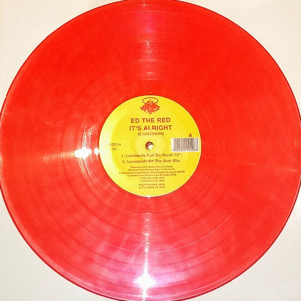 Ed The Red : It's Alright (12", Red)