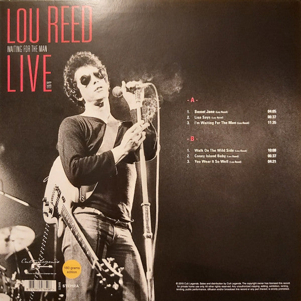 Lou Reed : Waiting For The Man (Live 1976) (LP, Album, Unofficial, 180)