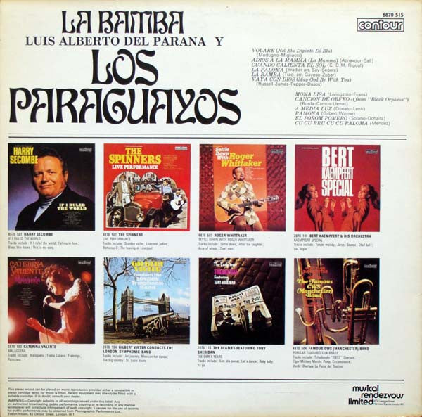 Luis Alberto Del Parana Y Los Paraguayos : La Bamba (LP, Album)