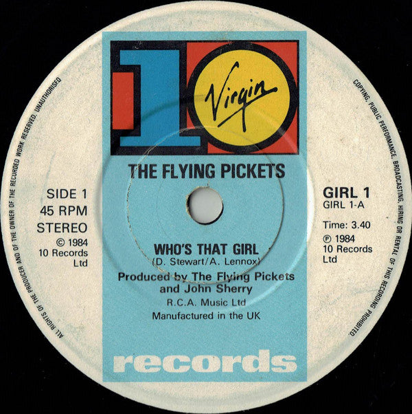 The Flying Pickets : Who's That Girl (7", Single)
