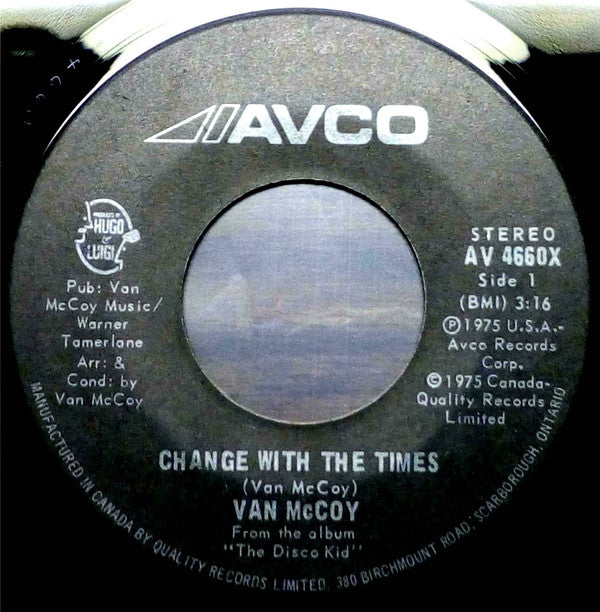 Van McCoy : Change With The Times / Good Night, Baby (7", Single)