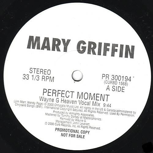 Mary Griffin : Perfect Moment (12", Promo)