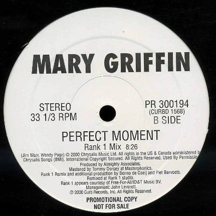 Mary Griffin : Perfect Moment (12", Promo)
