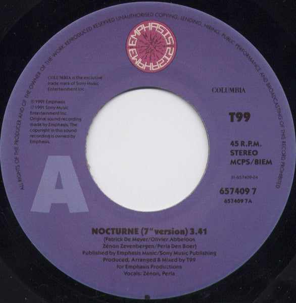 T99 : Nocturne (7")