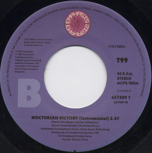 T99 : Nocturne (7")