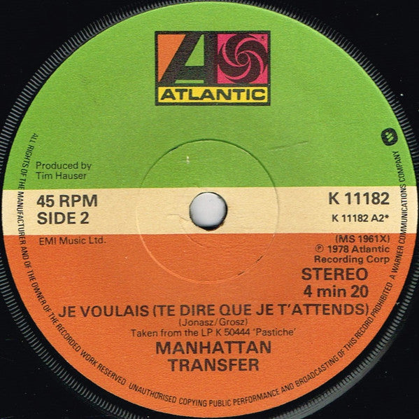 The Manhattan Transfer : Where Did Our Love Go (7", Single)