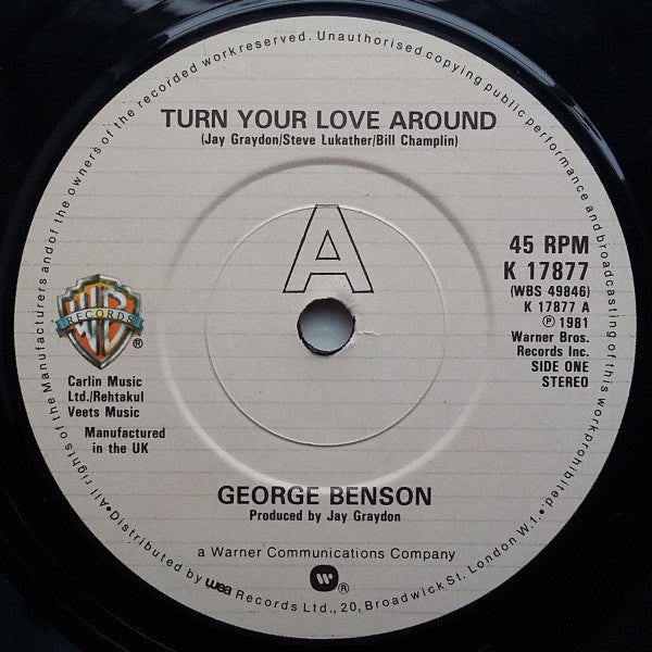 George Benson : Turn Your Love Around (7")