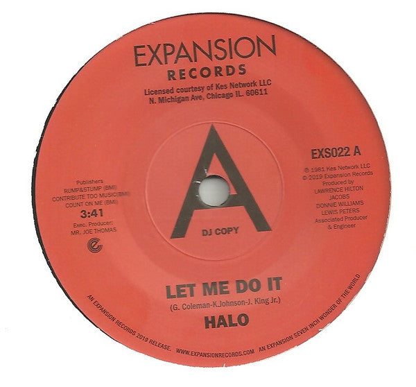 Halo (14) : Let Me Do It / Life (7", Promo, RE)
