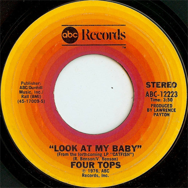 Four Tops : Catfish / Look At My Baby (7", Single, Styrene)