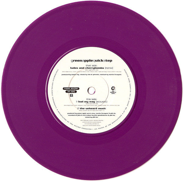 Green Apple Quick Step : Ludes And Cherrybombs (7", Single, Ltd, Pur)