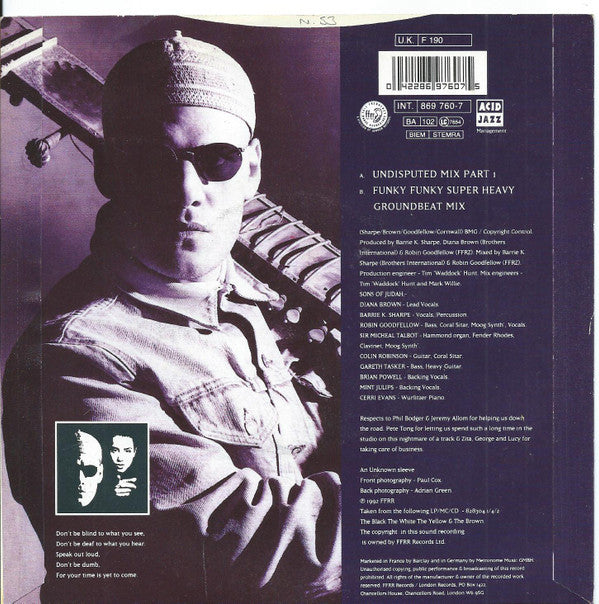 Diana Brown & Barrie K Sharpe : Eating Me Alive (7", Single)