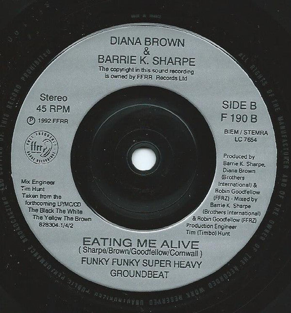 Diana Brown & Barrie K Sharpe : Eating Me Alive (7", Single)