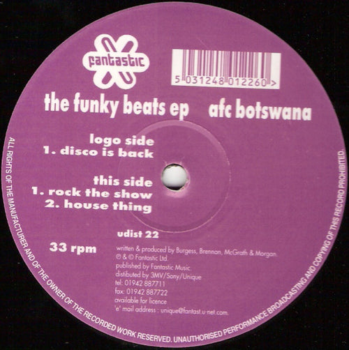 A.F.C. Botswana : The Funky Beats EP (12", EP)