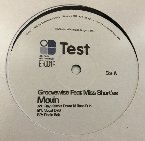 Groovewise Feat Miss Shorte-E : Movin (12", Promo)