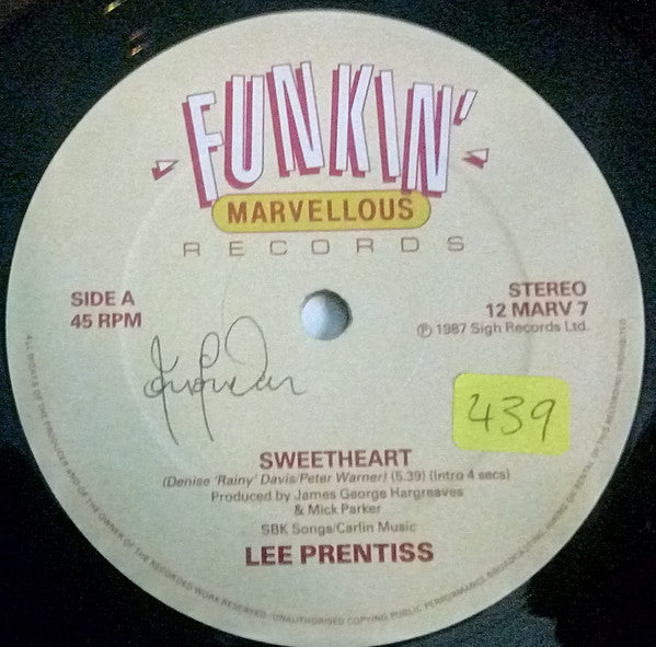 Lee Prentiss : Sweetheart (12")