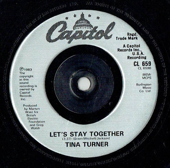 Tina Turner : I Want You Near Me (7", Single, Sil)