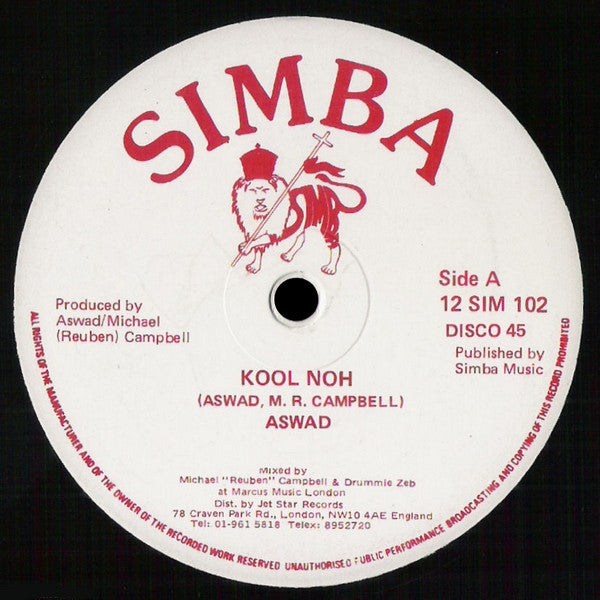 Aswad : Kool Noh (12")