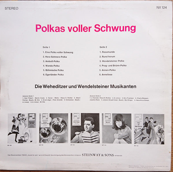 Die Original Weheditzer Musikanten Und Die Wendelsteiner Musikanten : Polkas Voller Schwung (LP, Album)