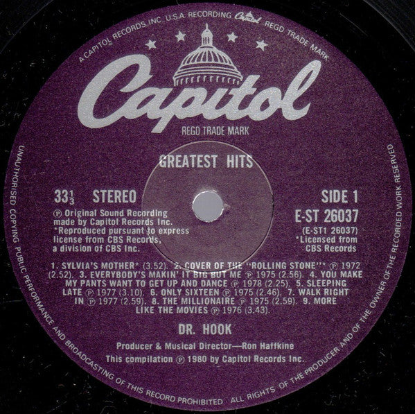 Dr. Hook : Greatest Hits (LP, Album, Comp, Pur)