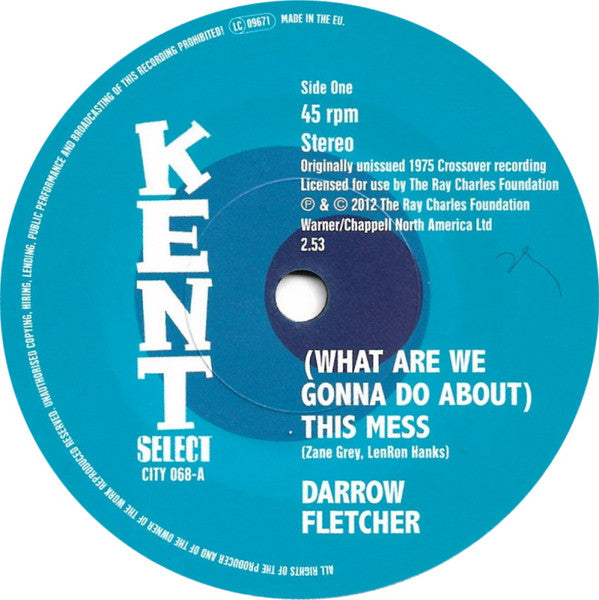 Darrow Fletcher : (What Are We Gonna Do About) This Mess / Honey Can I (7")