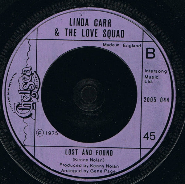 Linda Carr & The Love Squad : Dial L For The Love Squad (7")