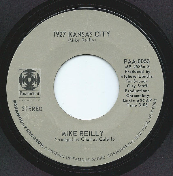 Mike Reilly : 1927 Kansas City (7")