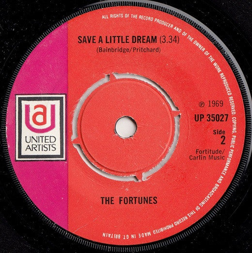 The Fortunes : Ballad Of The Alamo (7", Single, Ora)