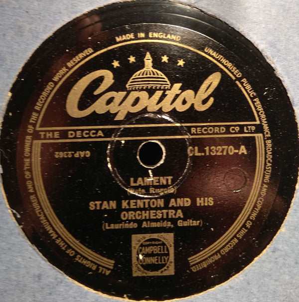 Stan Kenton And His Orchestra : Lament / Monotony (Shellac, 10")